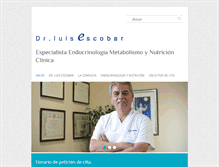Tablet Screenshot of doctorluisescobar.com